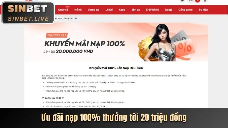 Ưu đãi nạp tiền lần đầu lc79 khuyến mãi